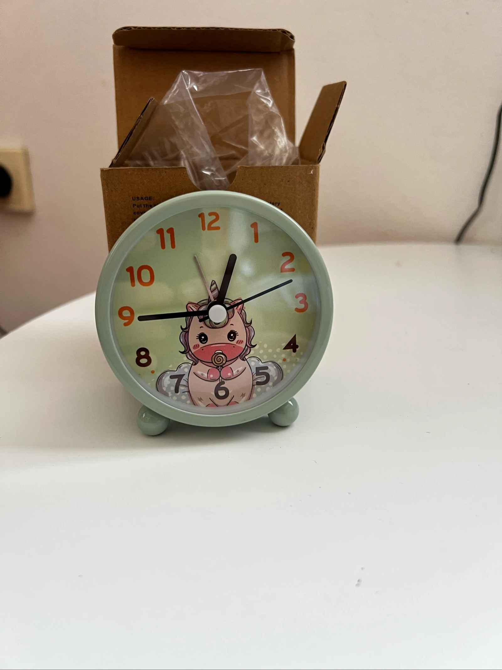 Relógio despertador infantil